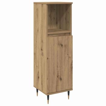 Badezimmermöbel-Set 3 stk. Artisan-Eiche 30 x 30 x 180 cm