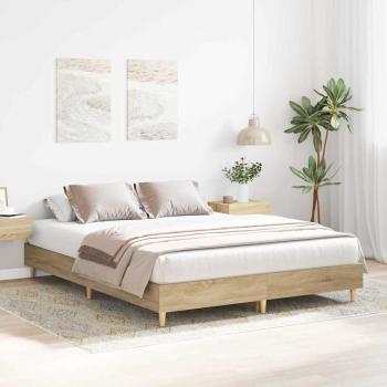 ARDEBO.de - Bettrahmen Sonoma 152 x 203 cm Holzwerkstoff