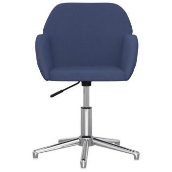 Bürostuhl Drehbar Blau Stoff