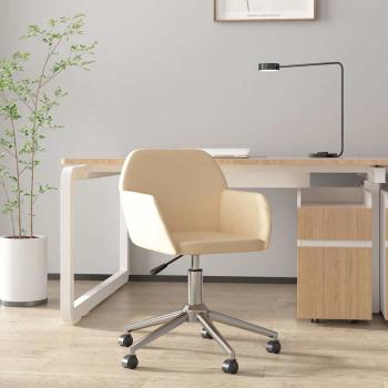 ARDEBO.de - Bürostuhl Drehbar Creme Stoff
