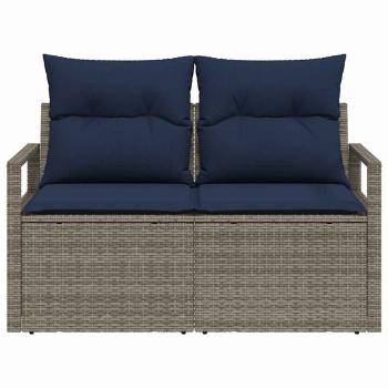 Garten-Sofa mit Kissen 120 x 62 x 69 cm Poly-Rattan