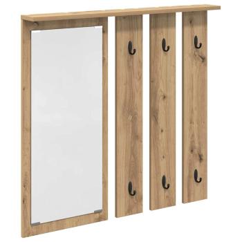 Wandmontierter Kleiderständer Wandhalterung Artisan-Eiche