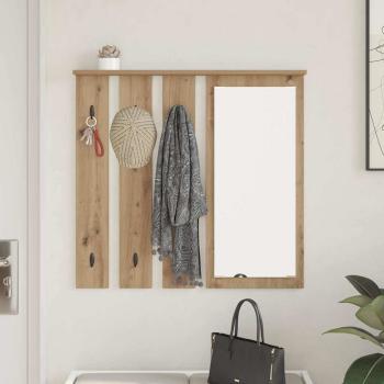 Wandmontierter Kleiderständer Wandhalterung Artisan-Eiche