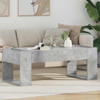 ARDEBO.de - Couchtisch Betongrau 110 x 50 x 41 cm Holzwerkstoff