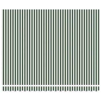 Ausziehbare Markise Grün und Weiß 400 x 300 cm