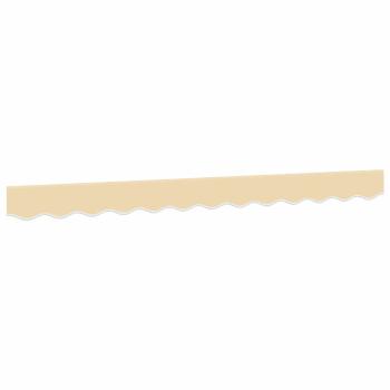 Markisenvolant Creme Gestreift 300 cm