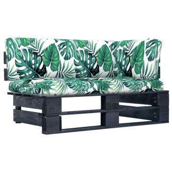 ARDEBO.de - Garten-Ecksofa aus Paletten Schwarz Imprägniertes Kiefernholz