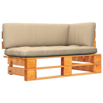 ARDEBO.de - Garten-Ecksofa aus Paletten Honigbraun Kiefernholz Imprägniert