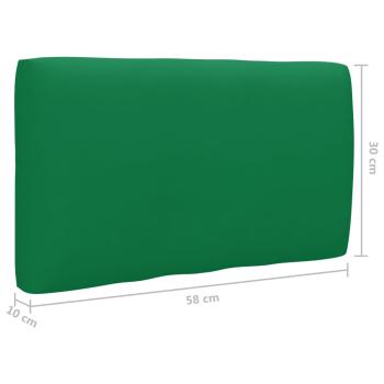 2-Sitzer-Palettensofa Weiß Imprägniertes Kiefernholz