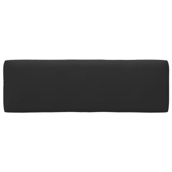 2-Sitzer-Palettensofa Schwarz Imprägniertes Kiefernholz