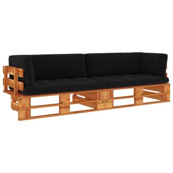 ARDEBO.de - 2-Sitzer-Palettensofa Honigbraun Imprägniertes Kiefernholz