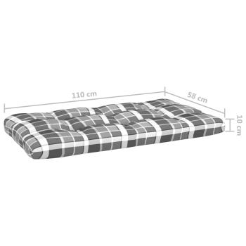 4-tlg. Paletten-Lounge-Set mit Kissen Imprägniertes Kiefernholz
