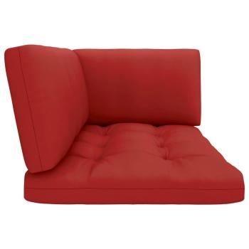 6-tlg. Paletten-Lounge-Set Weiß Imprägniertes Kiefernholz