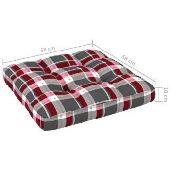 6-tlg. Paletten-Lounge-Set mit Kissen Imprägniertes Kiefernholz