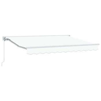 Markisenrahmen Weiß 250 x 200 cm Polyester mit PU-Beschichtung