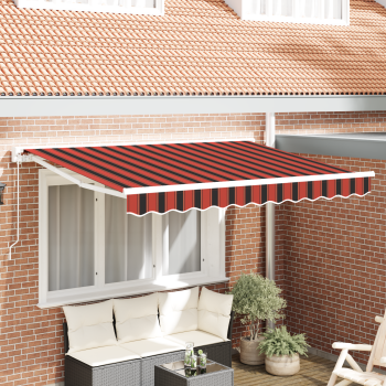 Markisenrahmen Orange und Schwarz 300 x 200 cm