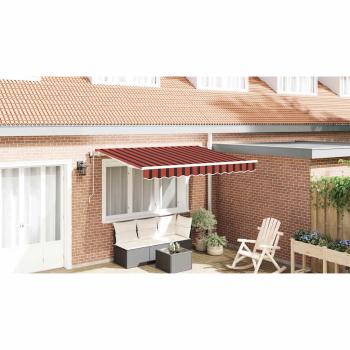 Einziehbare Markise Orange 300 x 200 cm Stoff