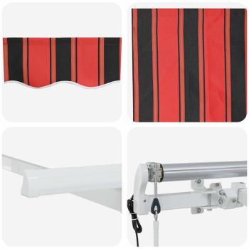 Einziehbare Markise Orange 300 x 200 cm Stoff