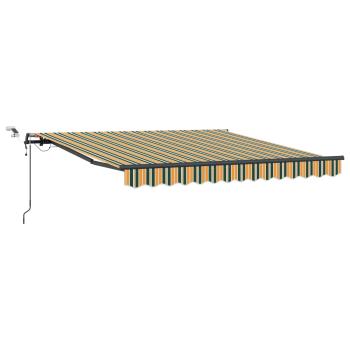 Markisenstoff mit Grün und Gelb 300 x 250 cm Polyester