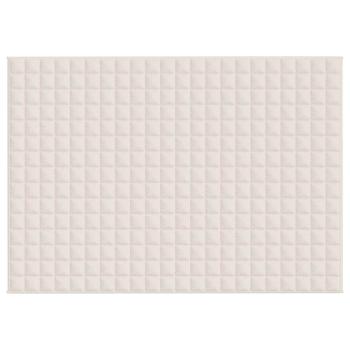 Gewichtsdecke Hellcreme 155x220 cm 11 kg Stoff