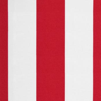 Ersatzstoff für Markise Rot und Weiß 500x300 cm Polyester
