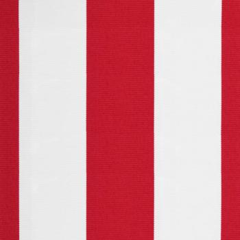 Ersatzstoff für Markise Rot und Weiß 500x350 cm Polyester