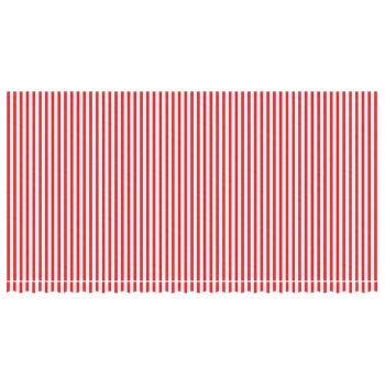 Ersatzstoff für Markise Rot und Weiß 600x300 cm Polyester