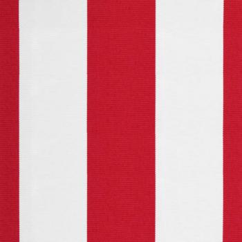 Ersatzstoff für Markise Rot und Weiß 600x350 cm Polyester