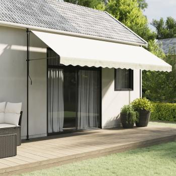 ARDEBO.de - Markisenvolant Creme Gestreift 450 cm