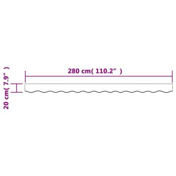 Markisenvolant Braun 300 cm