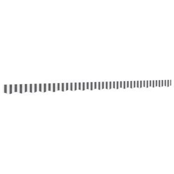 Markisenvolant Anthrazit und Weiß Gestreift 450 cm