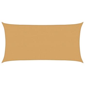 Sonnensegel 160 g/m² Rechteckig Sandfarben 2,5x5 m HDPE