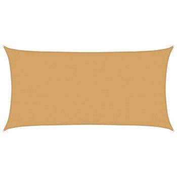 Sonnensegel 160 g/m² Rechteckig Sandfarben 3x6 m HDPE
