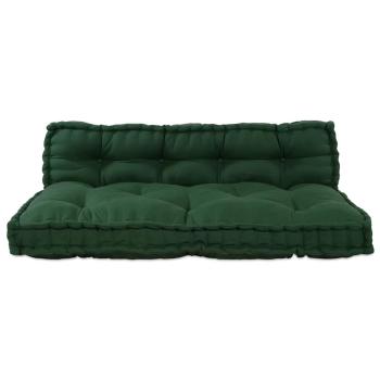 Pallet Sofa Kissen 2 stk. Stoff Grün 120 x 80 x 38 cm