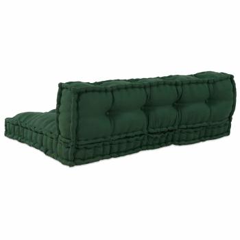 Pallet Sofa Kissen 2 stk. Stoff Grün 120 x 80 x 38 cm