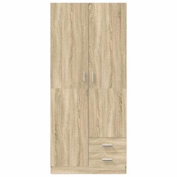Kleiderschrank Sonoma-Eiche 80x52x180 cm Holzwerkstoff