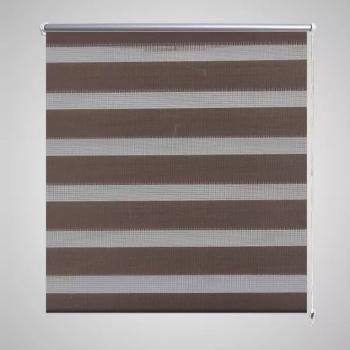 ARDEBO.de - Zebra-Rollo 70,9 x 120 cm, Stoffbreite 66,7 cm, Kaffeebraun