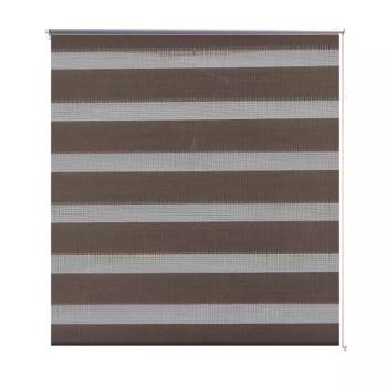 Zebra-Rollo 70,9 x 120 cm, Stoffbreite 66,7 cm, Kaffeebraun