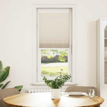 ARDEBO.de - Plissee Faltrollo Rollo Plisseerollo 40x100cm Creme