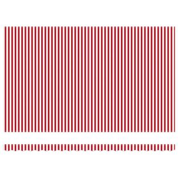 Einziehbare Markise Rot und Weiß 500 x 300 cm