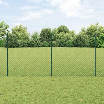 ARDEBO.de - Maschendrahtzaun mit Pfosten 10 x 1,2 m PVC-beschichteter Stahl