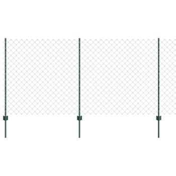 Maschendrahtzaun mit Pfosten 10 x 1,2 m PVC-beschichteter Stahl