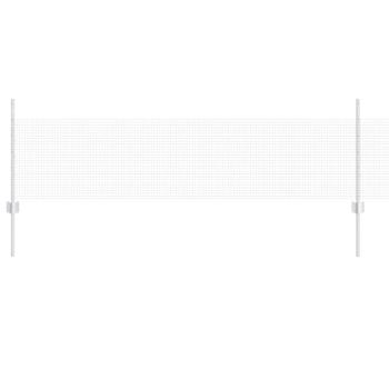 Zaun mit Pfosten Silber 0,5 x 10 m Stahl