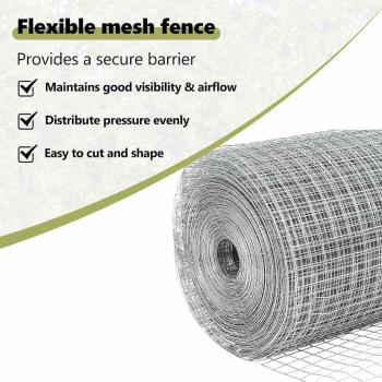 Zaun mit Pfosten Silber 1,2 x 10 m Stahl
