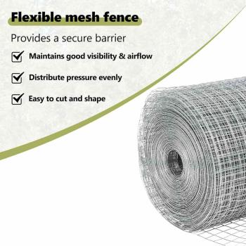 Zaun mit Pfosten Silber 1,5 x 10 m Stahl