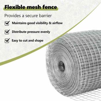 Zaun mit Pfosten Silber 0,6 x 25 m Stahl