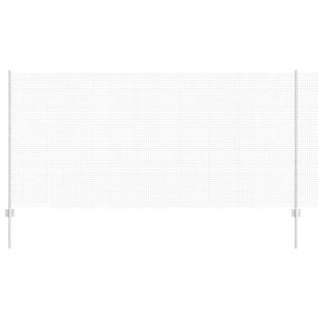 Zaun mit Pfosten Silber 1,2 x 25 m Stahl
