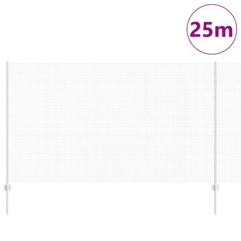 Geschweißter Drahtzaun mit Pfosten 25 x 1,4 m Verzinkter Stahl