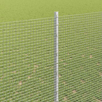 Geschweißter Drahtzaun mit Pfosten 25 x 1,5 m Verzinkter Stahl