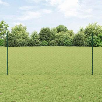ARDEBO.de - Sechseckzaun mit Pfosten 10 x 1,2 m PVC-beschichteter Stahl
